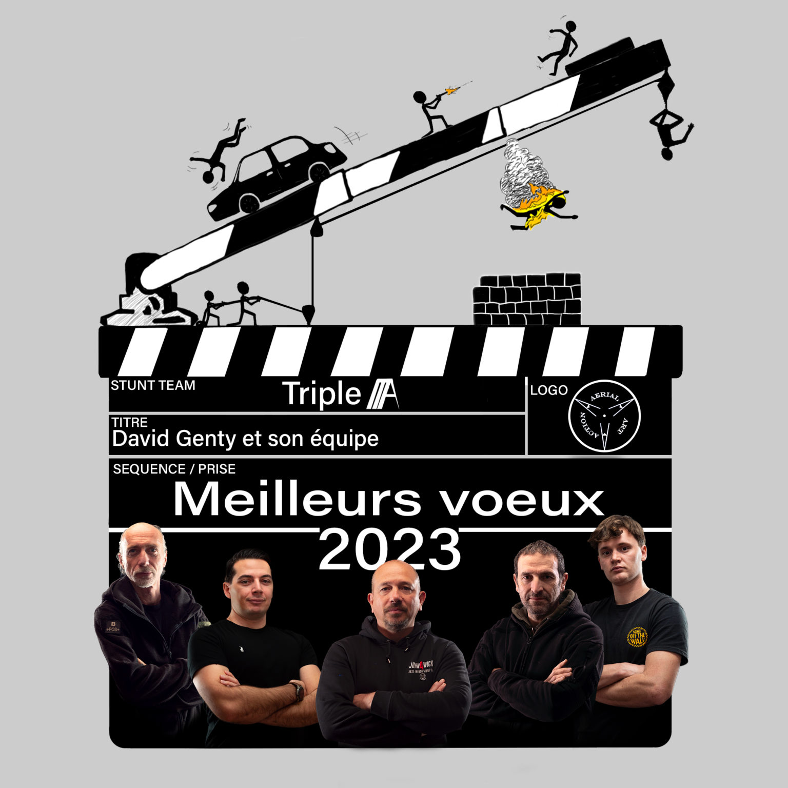 carte voeux stunt